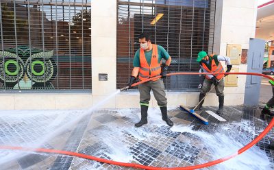 DESINFECCIÓN EN ENTIDADES BANCARIAS Y VEREDAS DE MONTE GRANDE