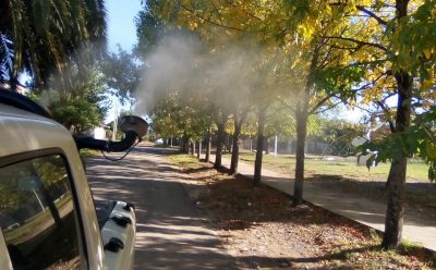 OPERATIVOS DE FUMIGACIÓN EN MONTE GRANDE Y LUIS GUILLÓN