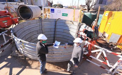 FERNANDO GRAY SUPERVISÓ TRABAJOS CON TUNELERA ALEMANA EN OBRA CLOACAL PRIMARIA