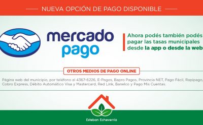 NUEVA MODALIDAD DE PAGO DE TASAS CON MERCADO PAGO