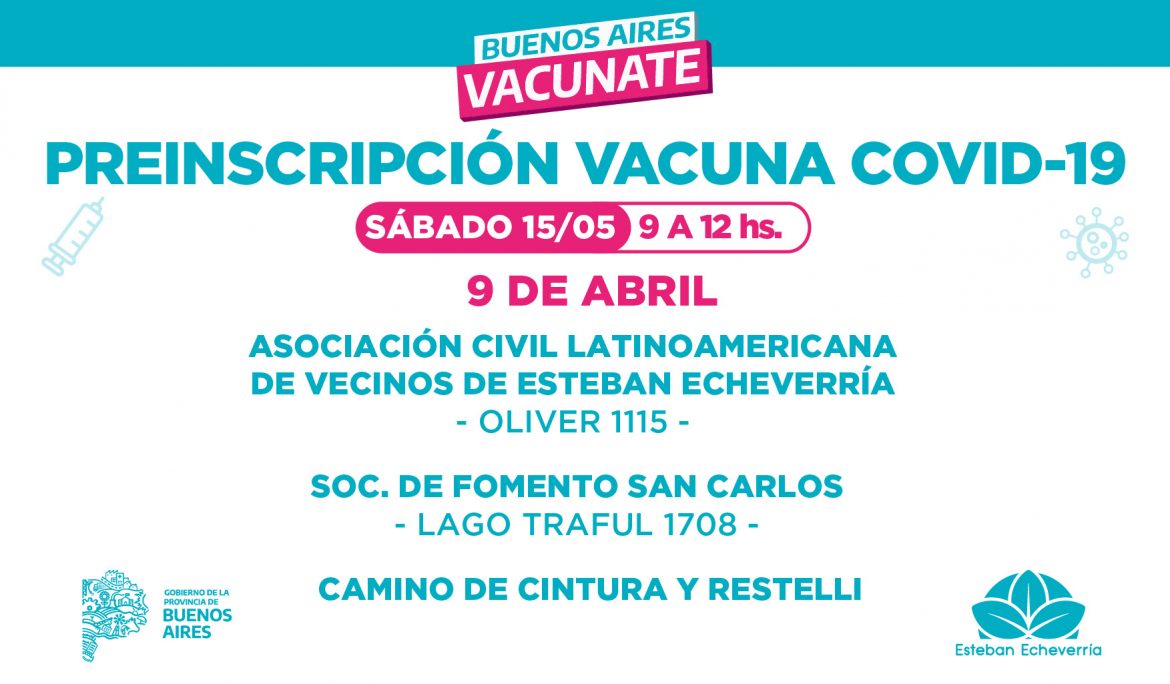 PREINSCRIPCIÓN PARA LA VACUNA CONTRA EL COVID-19