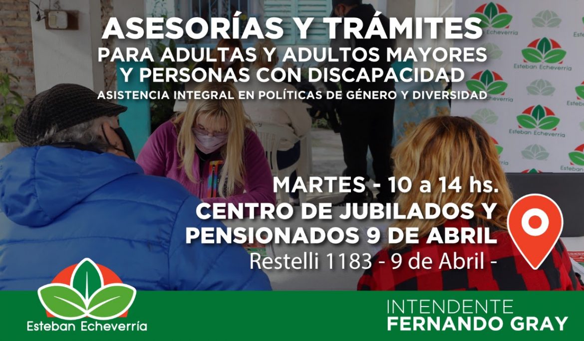 JORNADA DE ASESORAMIENTO Y TRÁMITES EN 9 DE ABRIL