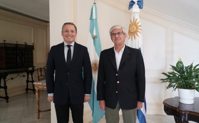 FERNANDO GRAY MANTUVO UN ENCUENTRO CON EL EMBAJADOR DE ARGENTINA ANTE URUGUAY