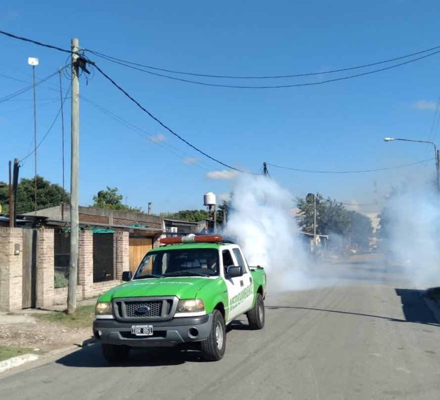 AVANZAN LOS TRABAJOS DE FUMIGACIÓN EN EL DISTRITO