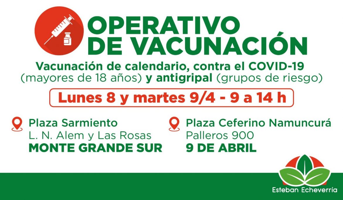 OPERATIVOS GRATUITOS DE VACUNACIÓN