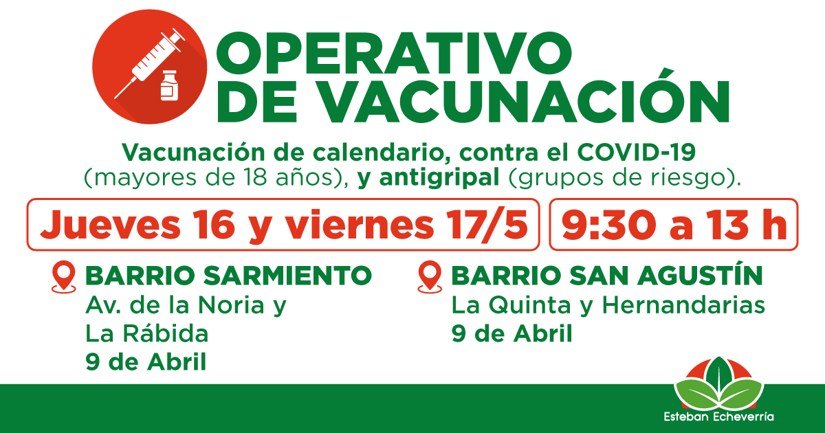 AVANZAN LOS OPERATIVOS DE VACUNACIÓN EN 9 DE ABRIL