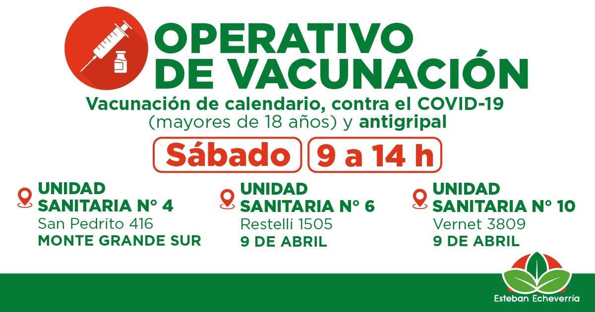 EL MUNICIPIO REALIZARÁ UN NUEVO OPERATIVO DE VACUNACIÓN EN EL DISTRITO