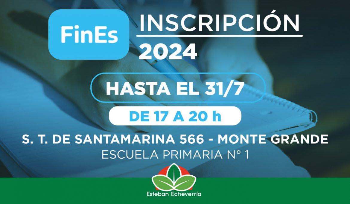 EL MUNICIPIO AVANZA CON LA INSCRIPCIÓN AL PLAN FINES 2024