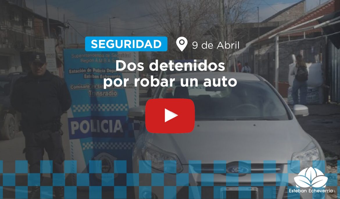 9 DE ABRIL: TRAS UN ALLANAMIENTO, LA POLICÍA DETUVO A DOS HOMBRES POR EL ROBO DE UN AUTO