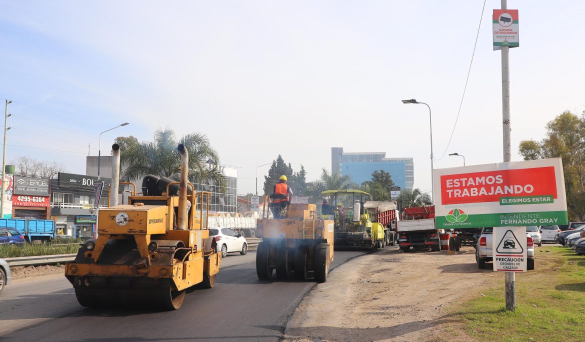 AVANZAN LAS OBRAS DE REPAVIMENTACIÓN DE LA AVENIDA MARIANO CASTEX (RUTA PROVINCIAL 58)