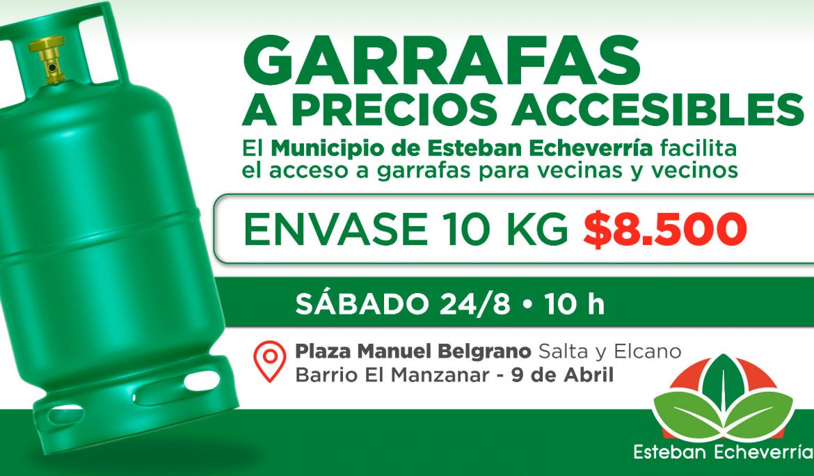 EL MUNICIPIO DE ESTEBAN ECHEVERRÍA ACERCA GARRAFAS A PRECIOS ACCESIBLES A LOS BARRIOS DEL DISTRITO