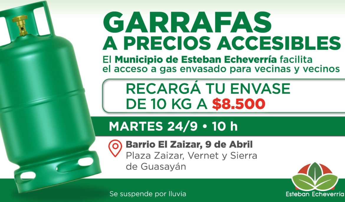 AVANZAN LOS OPERATIVOS DE RECARGA DE GARRAFAS A PRECIOS ACCESIBLES