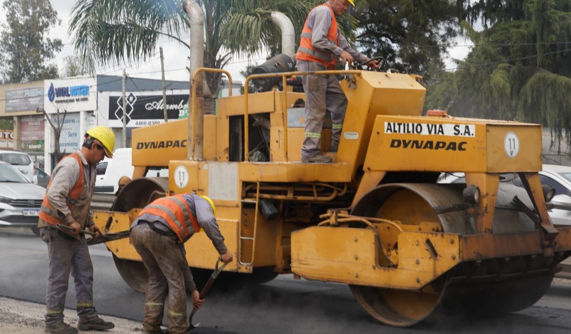 CANNING: EL MUNICIPIO AVANZA EN LA REPAVIMENTACIÓN DE LA AV. MARIANO CASTEX (RUTA 58)