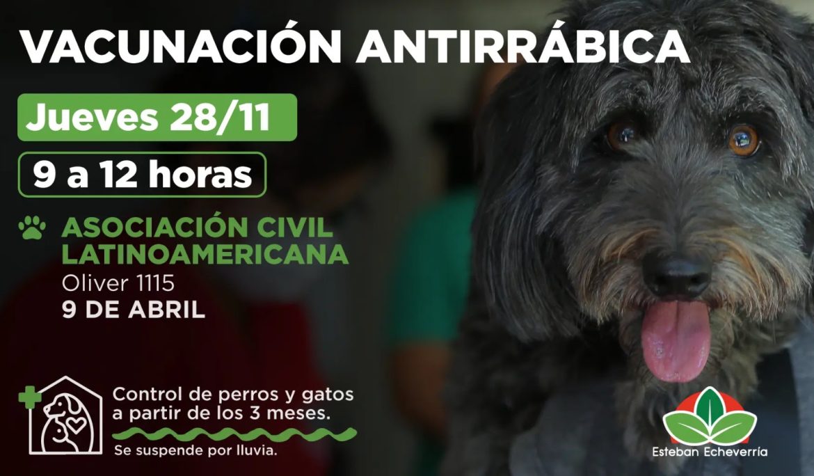 JORNADA DE VACUNACION ANTIRRABICA EN 9 DE ABRIL