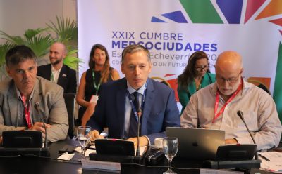 29ª CUMBRE DE MERCOCIUDADES: FERNANDO GRAY PARTICIPÓ DE LA REUNIÓN DEL CONSEJO DE MERCOCIUDADES