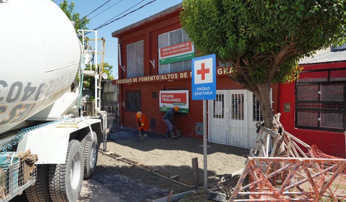 EL MUNICIPIO REALIZA OBRAS EN LOS ACCESOS DE LA UNIDAD SANITARIA N° 20 DE EL JAGÜEL