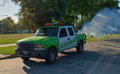 CONTINÚAN LAS TAREAS DE FUMIGACIÓN EN EL DISTRITO