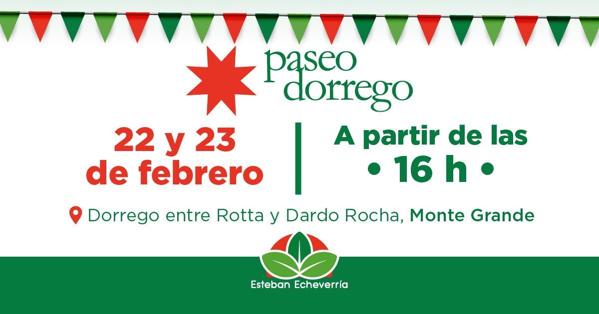 ESTE FIN DE SEMANA SE REALIZARÁ UNA NUEVA EDICIÓN DE PASEO DORREGO