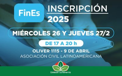 9 DE ABRIL: INSCRIPCIÓN AL PLAN FINES 2025